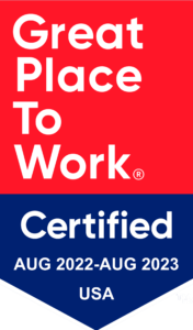 A banner image of Cardinal Strategies being a Great Place to work in 2022 GPTW