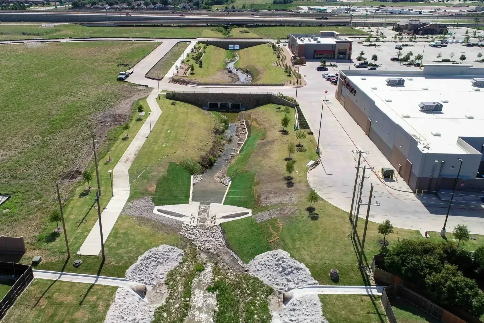 Aerial view of Epic West project