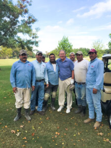 President George W Bush and crew